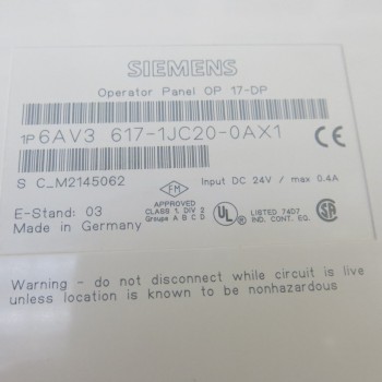 Siemens OP17 6AV3617-1JC20-0AX1